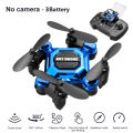 Mini RC Aircraft Toy With HD Camera Fixed height Function,360° Flip Quadcopter Headless Drones Foldable One Key Land Auto Hovering Helicopter Suitable for Boys Beginners. 