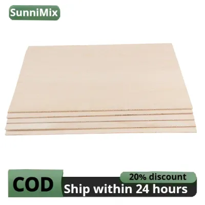 10Pcs Unfinished Wood Basswood Sheets for Mini Making Plane Model Sailboat Models Miniature Aircraft Crafts