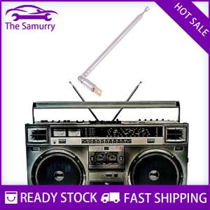Samurry ✨Hot Sale✨ เสาอากาศวิทยุ AM แบบยืดหดได้4ส่วน1ชิ้นเสาอากาศวิทยุหัวอเนกประสงค์ก้านดึงวิทยุ