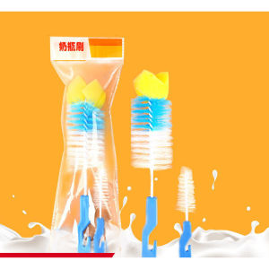 [HCM] Cọ Rửa Ly Bình Lông Mềm Gập 90 Độ Dụng Cụ Cọ Bình Nước Slicone gập 90 độ Cán Dài Tiện Lợi -GL314