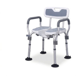 SALE - Ghế Tắm Cho Người Già Chống Trượt Ghế bô ngồi vệ sinh chỉnh chiều cao tay vịn tựa lưng tháo rời khung nhôm chắc chắn NKA29