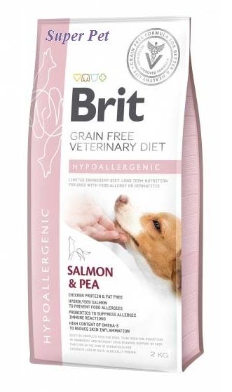 Brit Hypoallergenic Dog Salmon Pea Dry Food 2kg Sensitive Skin - Main Image