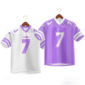 Women's V-neck COQUETTE RIBBON JERSEY Microfiber Jersey T Shirt Lengan Pendek Sport Retro Collar Quick Dry Baju Unisex  FREE NAME AND BACK NUMBER. 
