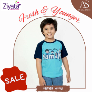 BAJU KAOS ANAK LAKI-LAKI ZIYATA ZTL 01 BOYS / BAJU ATASAN KAOS REGLAN ANAK COWOK ADEM & CUTE