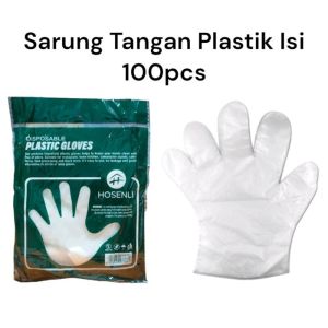 SARUNG TANGAN PLASTIK ONEMED FOOD GRADE KUAT DAN TAHAN LAMA DISPOSABLE GLOVES ONEMED Isi 100pcs