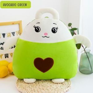 ตุ๊กตาหมอนผ้าห่ม 3in1 หมอนผ้าห่มทรงผลไม้ เป็นผ้าห่มพับเก็บเป็นหมอน พกพาสะดวก ขนาดผ้าห่ม100x148cm  สินค้าในไทยพร้อมจัดส่ง