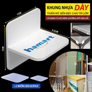 Chốt Khoá Cố Định Tủ Vách Ngăn Rào Chắn Cửa Cho Bé Ke Góc Nhựa Chữ T Đỡ Kệ Gỗ Hamart Dán Tường