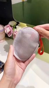 5PCS Portable Soap Mesh Holder with String - Foaming Net for Travel & Home Bathroom Accessory