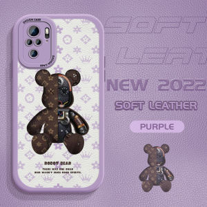 UCUC เคสโทรศัพท์ Xiaomi Redmi Note 10 Pro Redmi Note 10 5G4G Redmi Note 10S เคส RedmiNote10 Slim Skin Feeling Robot Panda Leather Back Case Soft Silicone PU Leather Cover Phone Case