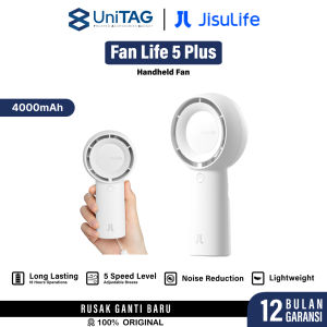 JISULIFE Kipas Angin Mini Portable Life5 Plus USB Type C 4000mAh 6000mAh HandHeld聽Turbo聽Fan