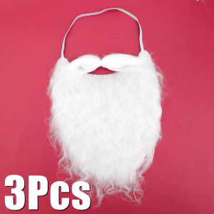 【On Sale】5Pcs Christmas Santa Claus 3D Masks Funny Reusable Santa Claus Face Cover for Xmas