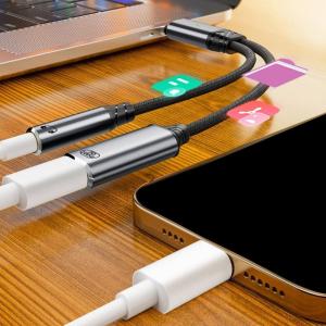 USB C Để 3.5Mm Tai Nghe Và Bộ chuyển đổi sạc Cao Filitys Âm Thanh Cho Loại C Các Thiết Bị Đa Chức Năng Dây Dongle 14Cm