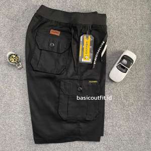 Celana Pendek Cargo Kolor Polos Pria [27-44] Stretch Big Size Jumbo RPD04B