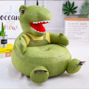 Taii Creative childrens lazy small sofa cartoon dinosaur sofa seat baby learning chair plush toy sofa include cotton