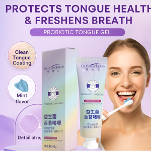 🍃Tongue Cleaning Gel Paste Tongue Oral Care Bad Breath Odor Remover Fresh Breath Probiotics清新口气舌苔清洁啫喱