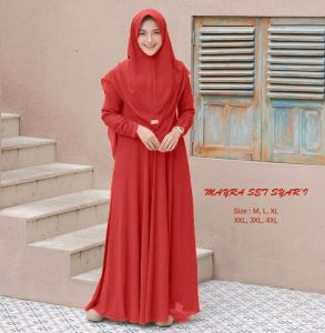TERLARIS!!! MAYRA SYARI [MLXLXXL3XL4XL] - Gamis Syari Set Khimar Terbaru 2026/ Gamis Syari Wanita Dewasa / Gamis Syari Seragaman Pengajian / Gamis Busui Frindly / Gamis Jumbo Ld 120 / Gamis Mewah Elegan / Gamis Syari Pengajian / Others