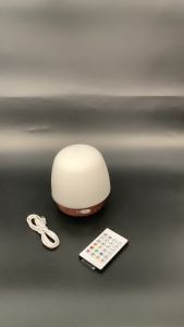 LED Water Ripple Night Light Wireless Bluetooth Speaker Portable Table Lamp Atmosphere Table Lamp Ocean Wave Sleep Light Touch Control RGB USB Rechargeable Stereo Sound Battery Led
