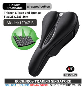 SG Delivery ROCKBROS Bicycle Saddle Cover Liquid Silicone Gels Saddle Cover comfortable seat cushion BICYCLE accessories