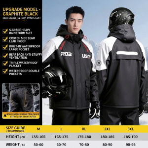 BECORATE Raincoat Riders Specialized Dey Courier Services Adult Full-Body Rainproof Two-Piece Suit with AeroShield Technology for Ultimate Storm Resistance