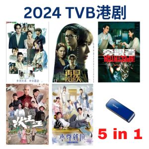 USB Flash Drive Hong Kong Drama 2024 婚后事 + 再见枕边人 + 旁观者 + 状王之王 + 本尊就位 2024 港剧 5 in 1 广东话