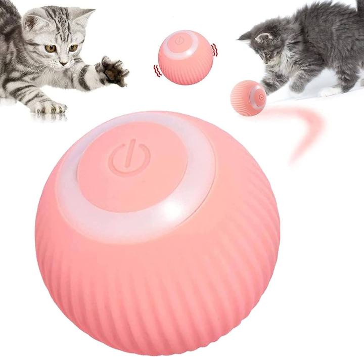 Happy Pet Interactive Cat Toy Ball Electric Cat Toy Ball 360° Self