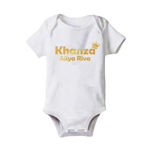 Baju Kaos Jumper Romper Bayi Baby CUSTOM GANTI NAMA Bisa Untuk Anak Laki Laki Atau Perempuan Desain Gambar Karakter Lucu GCPNEW 026