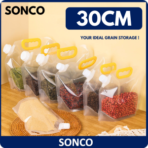 5L Transparent Plastic Spout Pouch / Liquid Beverage Bag /Thickened Miscellaneous Grain Packaging Bag(5L)液体/杂粮密封袋