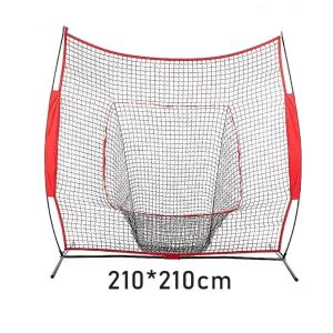 Baseball Practice Net 7x7ft Baseball Hitting Batting Catching Pitching Training Net Backstop Screen Equipment Training Aids
