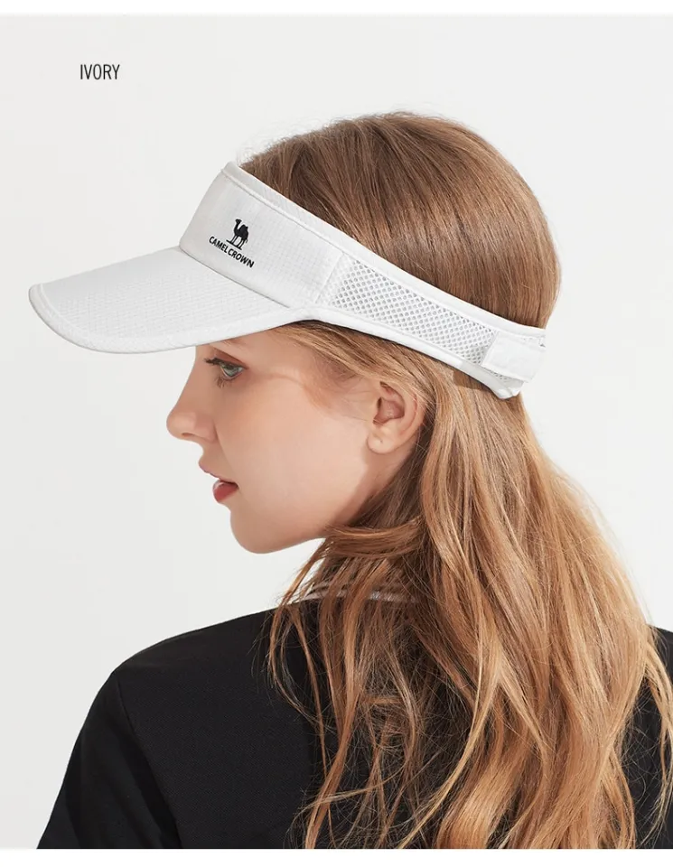 หมวกหมวกตีกอล์ฟอูฐสำหรับผู้หญิงกันแดดหมวกเทนนิสชายหาดกีฬากันแดด