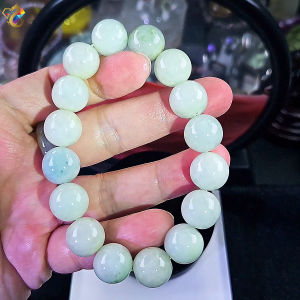 Premium Grade Bluish Green Jadeite A-Grade Bracelet
