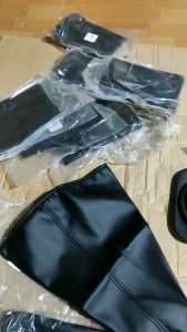 KMDB. Bao da chụp bụi cần đi số Howo A7. che bụi tay số Howo A7 bằng da bao cần số A7. VIE PARTS