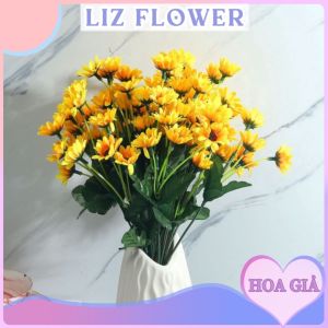 Chùm Hoa Hướng Dương Liti Vải Lụa Cao Cấp Đầu Bông Nhỏ Liz96 Decor Chụp Hình Trang Trí Nhà Cửa Văn Phòng