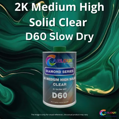 2K Auto Car Paint Clear (2:1) Medium High Solid Lacquer D60. CARLOUR DIY