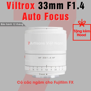 Ống kính Viltrox 33mm F1.4  AutoFocus White Limited Edition (Trắng) - Lens góc rộng đa dụng lấy nét tự động cho Fujifilm