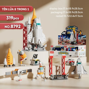 Tàu vũ trụ đồ chơi xếp hình lắp ráp trung tâm điều khiển