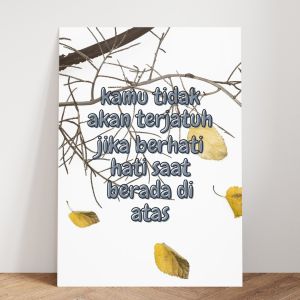 BerkahSaluyu-Poster/Hiasan dinding Kayu Quotes Estetik