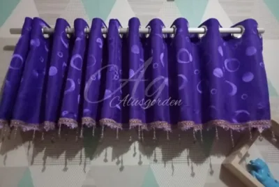 Poni gorden/poni atas pintu dan jendela/gorden pendek/gorden penutup lubang angin penutup pentilasi udara bahan tebal lebar 2m dan 1m gordeng murah promo alusgorden