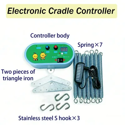 Electronic Baby Cradle Controller with 7 Spring Buaian Bayi Elektrik dengan Controller Tidur Bayi Electronic Baby Cradle