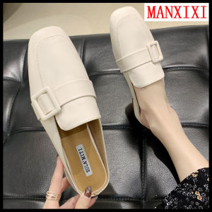 MANXIXI Fashion Mules Slippers Beautiful Low Heel Sandals For Women (35-40 Size)