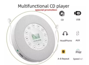 💖READY STOCK💖Portable Bluetooth Cd Player Compact Music Cd Disc Player with Headphones