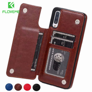 FLOVEME Luxury Leather Wallet Case For Samsung Galaxy A72 A52 A22 A12 A71 A51 A70S A50S A40 A30S A20E A10S M10 Card Slots Shockproof Flip Back Cover