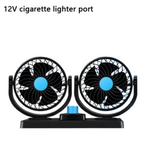 LOVELY HUT Đầu đơn/kép Quạt làm mát ô tô Điều chỉnh 360 độ USB/12V/24V Quạt để bàn Đa chức năng Gió mạnh Quạt lưu thông không khí Bàn văn phòng tại nhà
