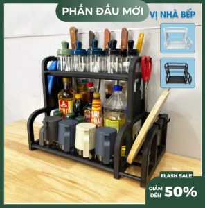 Kệ Đựng Gia Vị Nhà Bếp Chữ B Kệ Đựng Đồ Dùng Nhà Bếp Kệ Gia Vị 2 Tầng Hàng Việt Nam Chất Lượng Cao