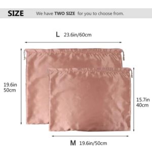 Silk Drawstring Dust Bag Storage Pouch Travel Organizer For Handbag Purse Shoes Closet Pack