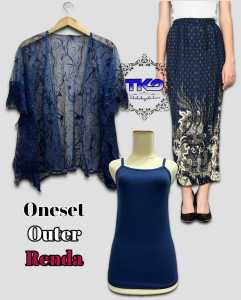 Outfit Baju Kondangan Pesta Brokat seragam Bridesmaid Terbaru outer mix rok plisket batik 2024