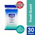CLOROX Expert Disinfecting Wipes Fresh Scent (30 wet wipes). 