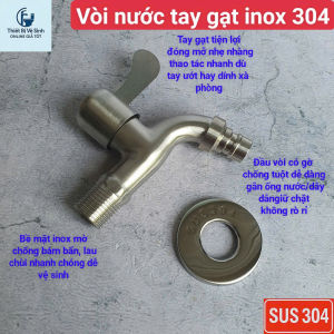 Vòi Nước SUS 304 Nguyên Khối Cao Cấp – Inox Dày Không Rò Rỉ Tuổi Thọ Lâu Dài