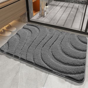 KOJi 🥰Solid Color Floor Mat 🥰 Simple Thick Non-Slip Carpet Karpet House Door Bathroom Bedroom Alas Lap Kaki 50x80cm 吸水防滑地毯地垫