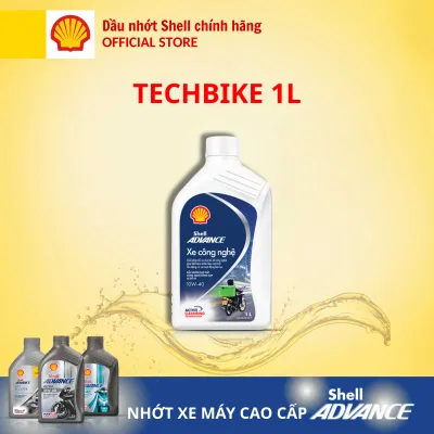 [Xe số 1L] Dầu nhớt 4T Shell Advance TECHBIKE xe công nghệ SL 10W40 1L