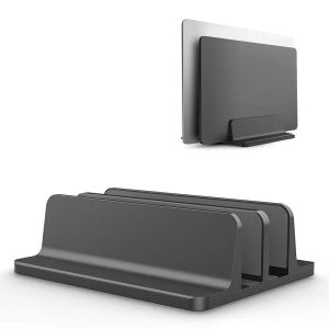 Vertical Laptop Stand for Air Pro Desktop Double Desktop Stand Holder with Adjustable Dock (Up to 17.3 Inch)2026